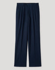 WOOL SILK LINEN 2p slacks / Allure